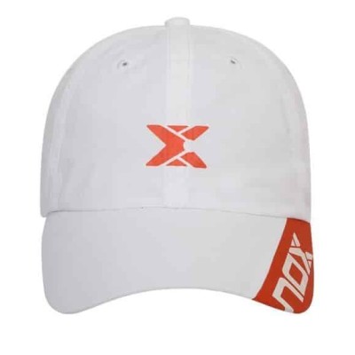 GORRA NOX BLANCA LOGO ROJO