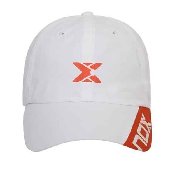 GORRA NOX BLANCA LOGO ROJO