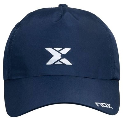 NOX GORRA AZUL LOGO ROJO