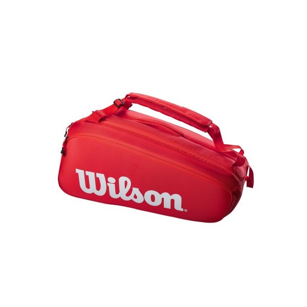 TENIS RAQUETERO MEDIANO WILSON SUPER TOUR 6 PK RED