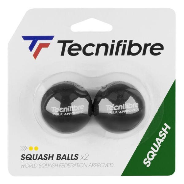 BOLAS SQUASH  TECNIFIBRE DOBLE AMARILLO X2