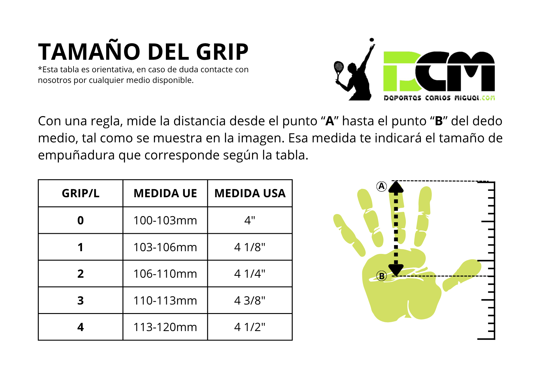 Grip size